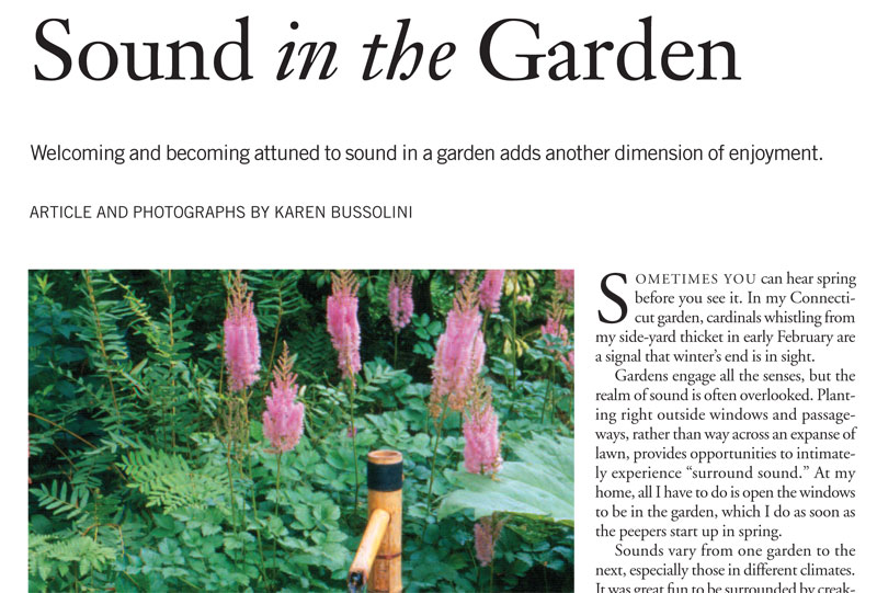 Sound in the Garden